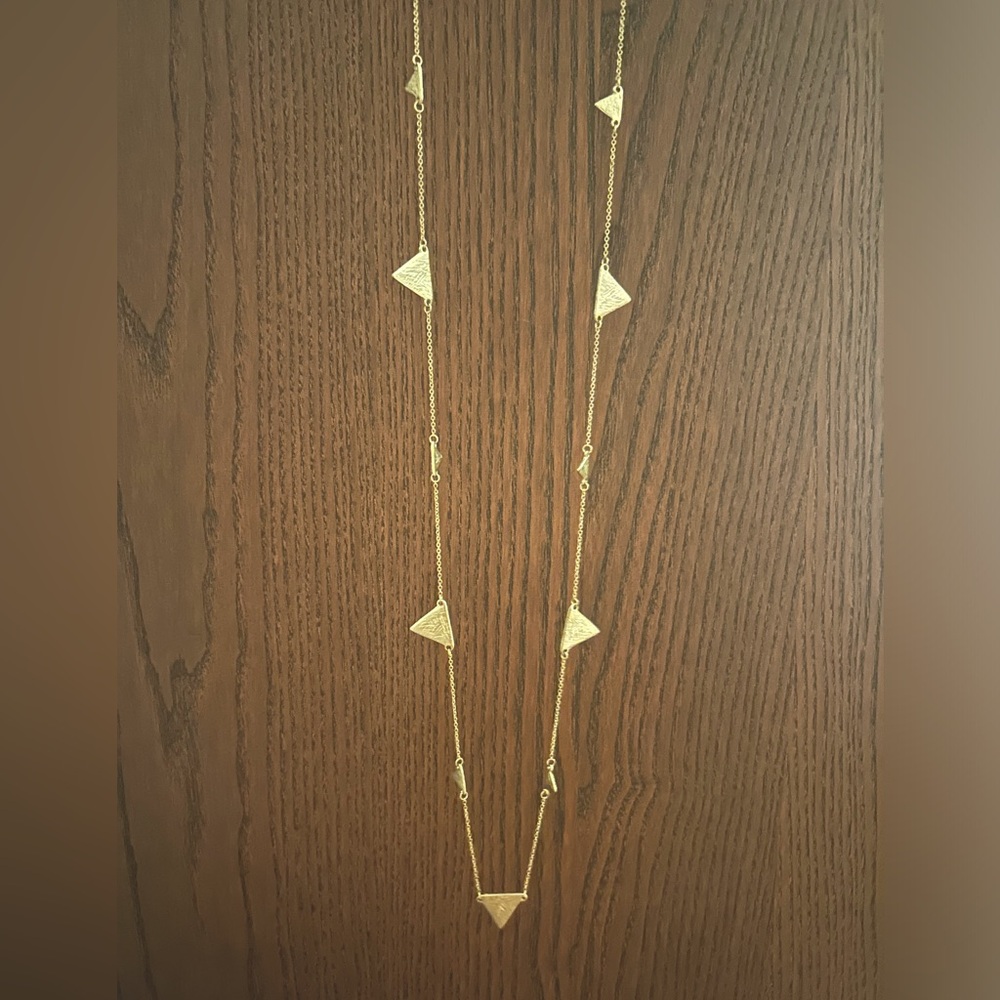 Gold Triangles Necklace